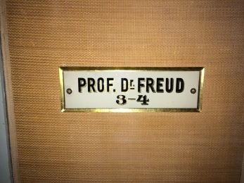 Freud's Nameplate outside of his office